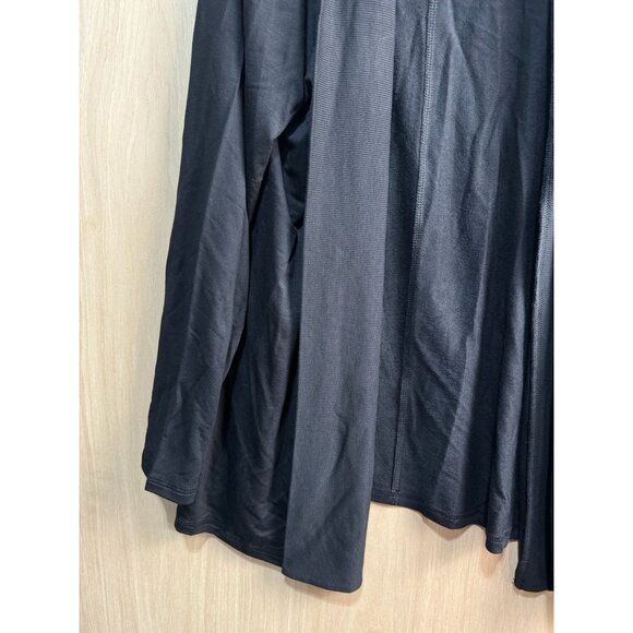Liz Claiborne Black Open Front Cardigan XL Lightweight Rayon Blend - Picture 6 of 10